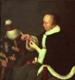 Gerard Ter Borch A fiandeira oil painting image